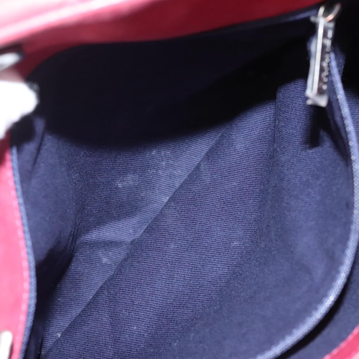 CHANEL Matelasse Chain Shoulder Bag Lamb Skin Pink Silver CC Auth bs25492