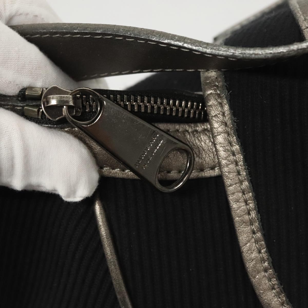 BURBERRY Blue Label Shoulder Bag Canvas Navy Auth bs25498