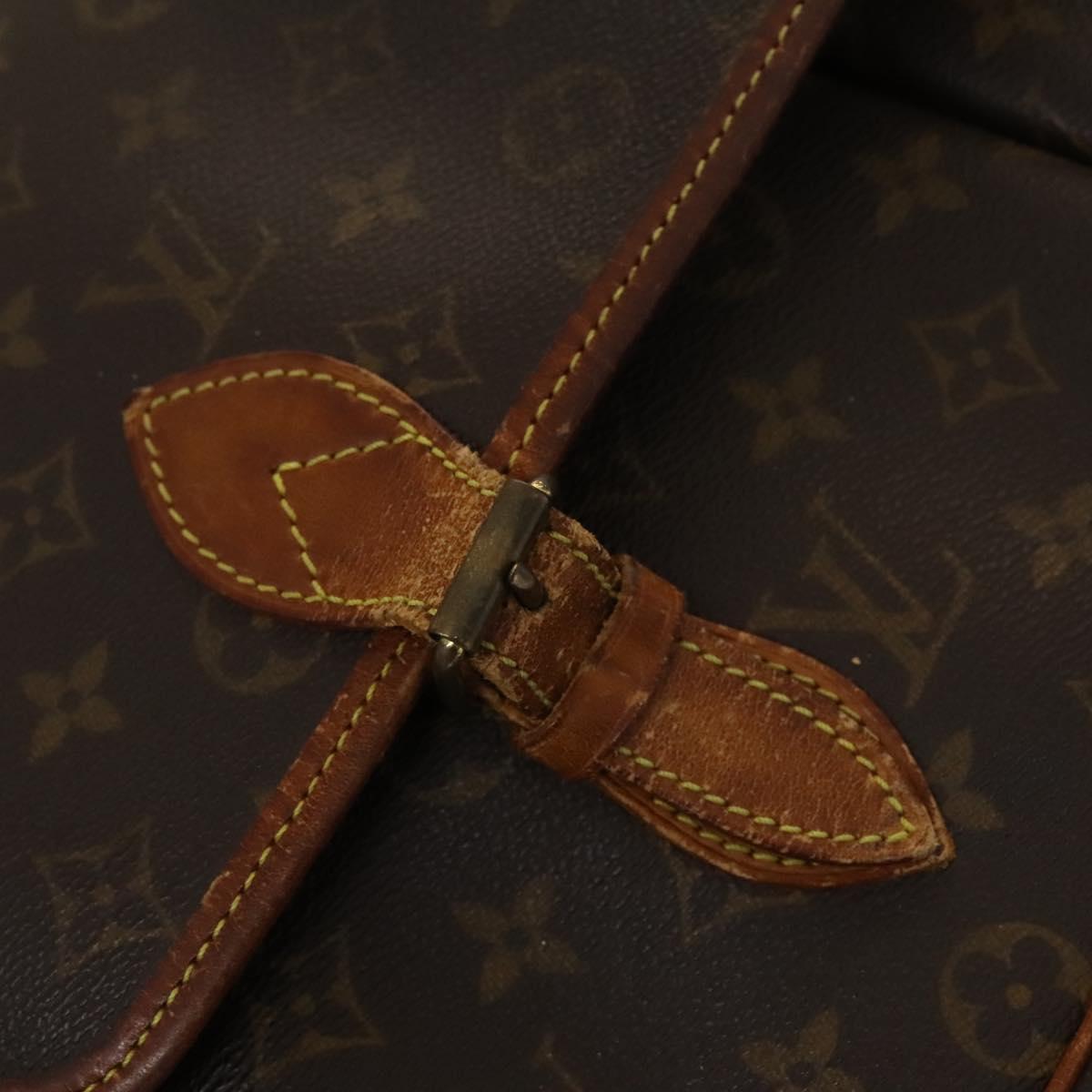 LOUIS VUITTON Monogram Gibeciere GM Shoulder Bag M42246 LV Auth bs25507