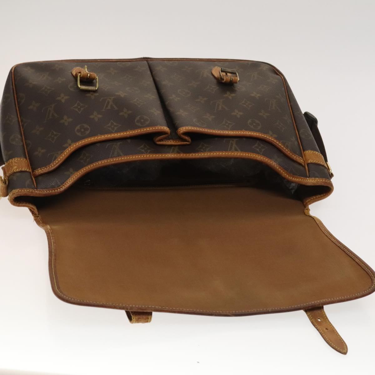 LOUIS VUITTON Monogram Gibeciere GM Shoulder Bag M42246 LV Auth bs25507