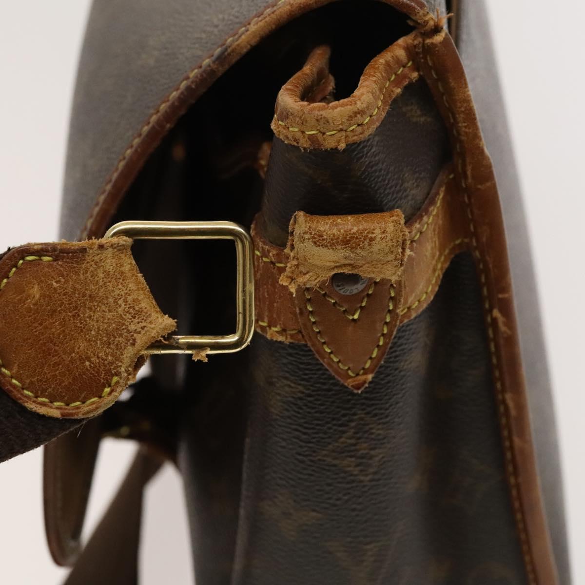 LOUIS VUITTON Monogram Gibeciere GM Shoulder Bag M42246 LV Auth bs25507