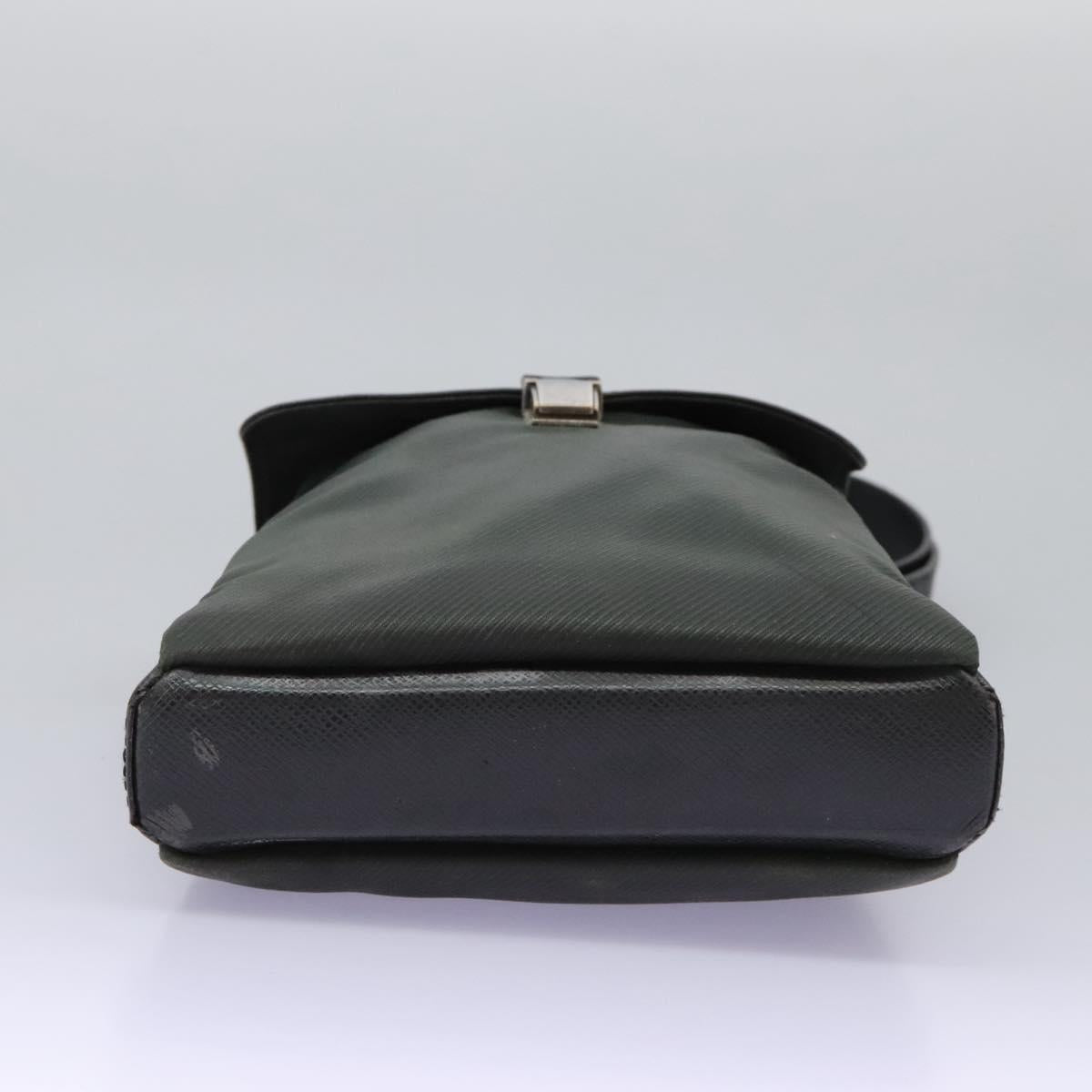 LOUIS VUITTON Taiga Saratov GM Shoulder Bag Ardoise M30892 LV Auth bs25513