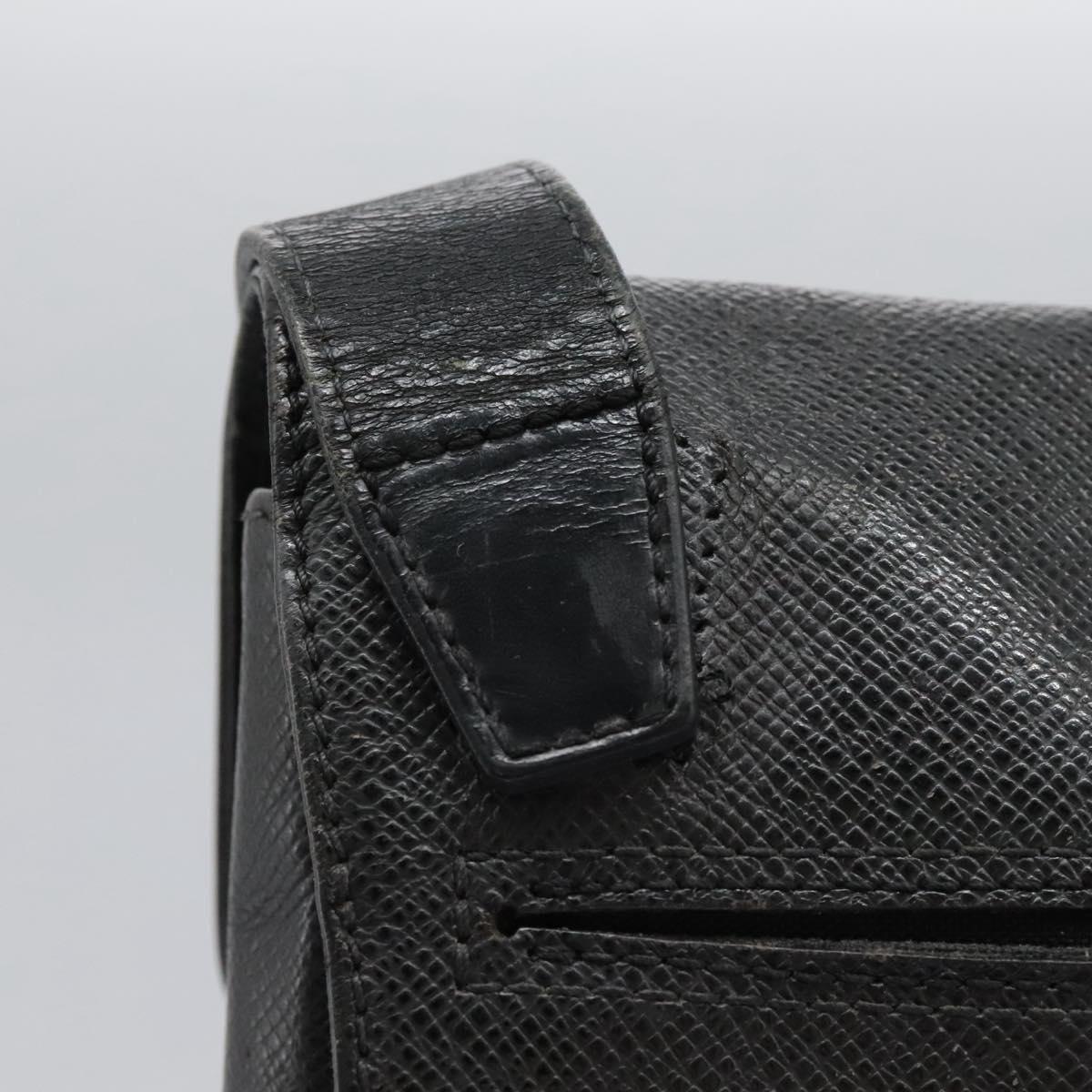 LOUIS VUITTON Taiga Saratov GM Shoulder Bag Ardoise M30892 LV Auth bs25513