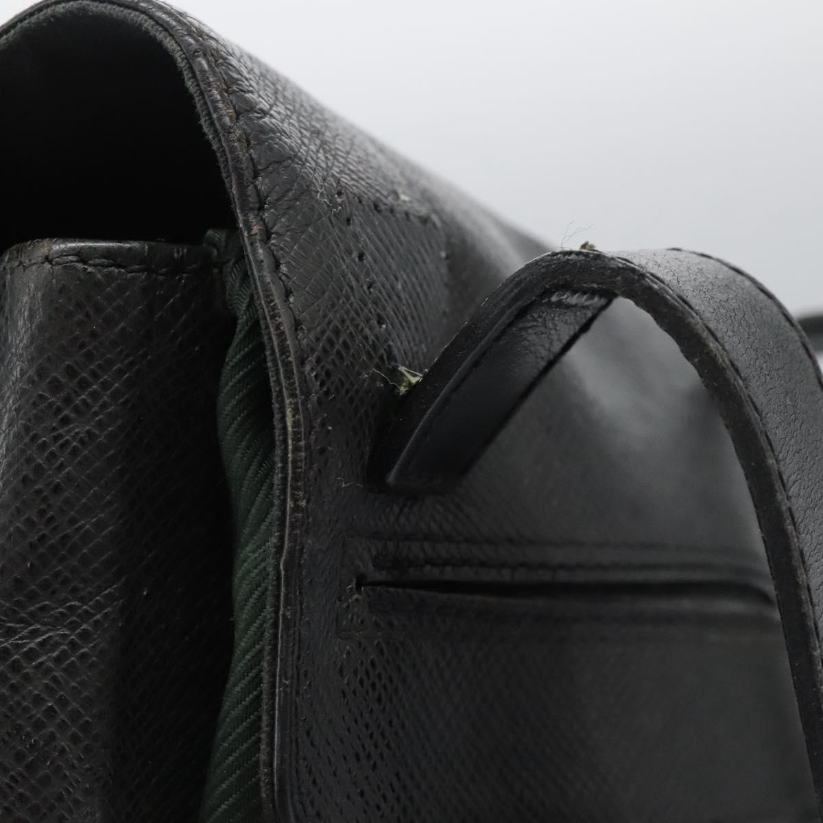 LOUIS VUITTON Taiga Saratov GM Shoulder Bag Ardoise M30892 LV Auth bs25513