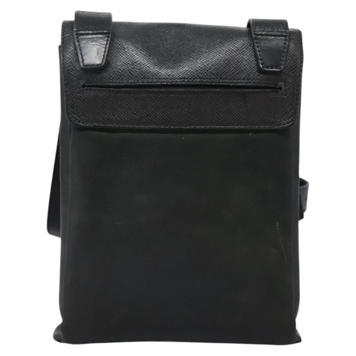 LOUIS VUITTON Taiga Saratov GM Shoulder Bag Ardoise M30892 LV Auth bs25513