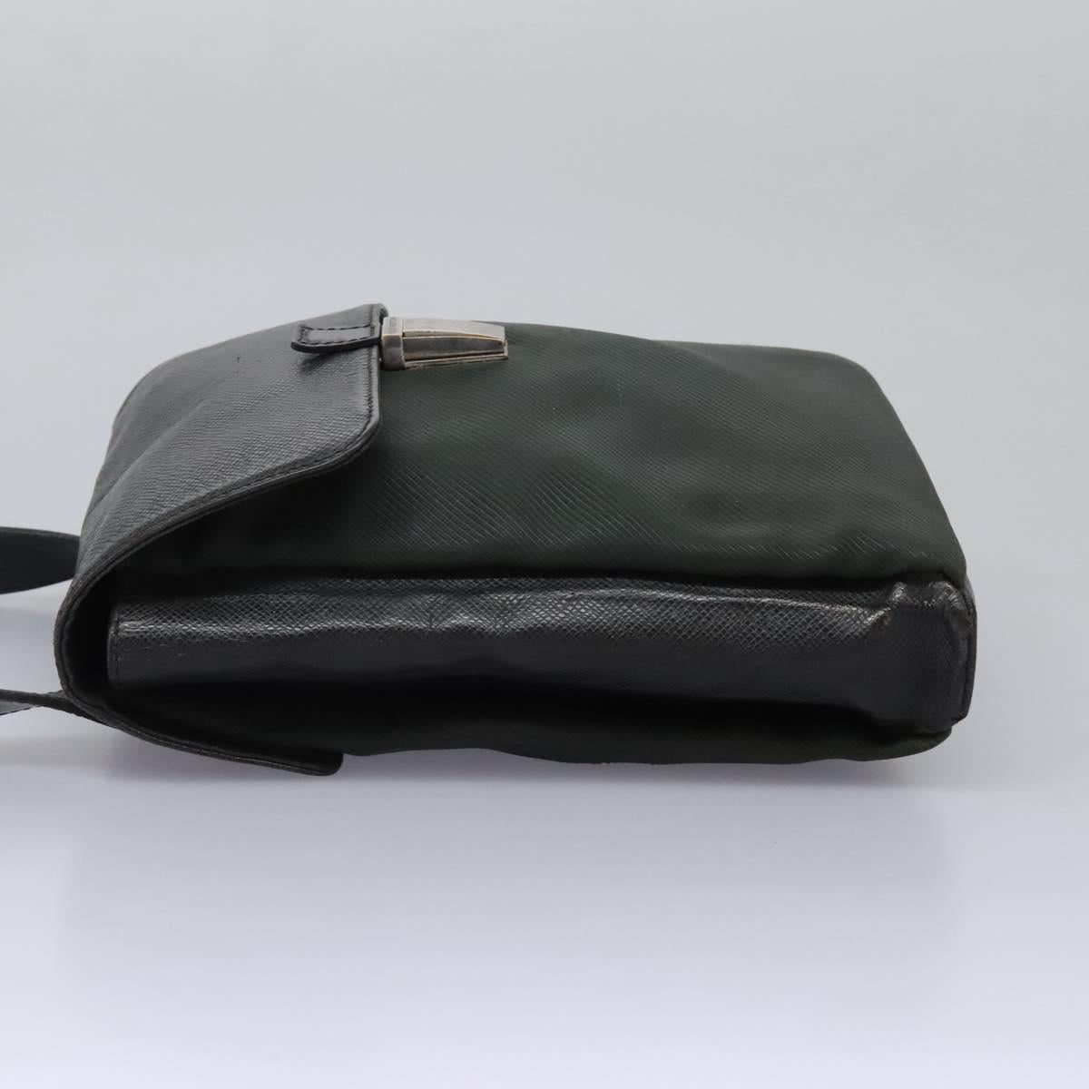 LOUIS VUITTON Taiga Saratov GM Shoulder Bag Ardoise M30892 LV Auth bs25513