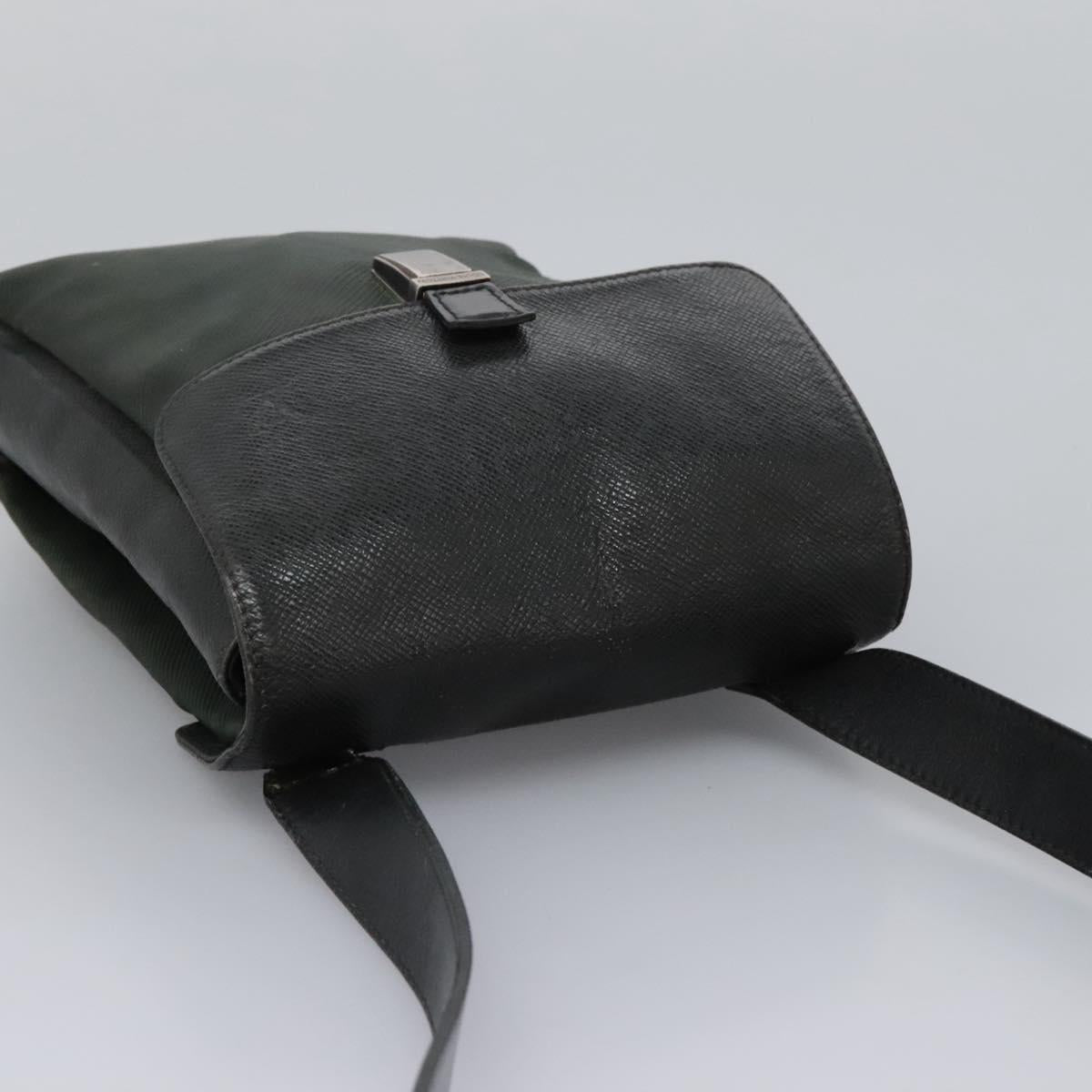 LOUIS VUITTON Taiga Saratov GM Shoulder Bag Ardoise M30892 LV Auth bs25513