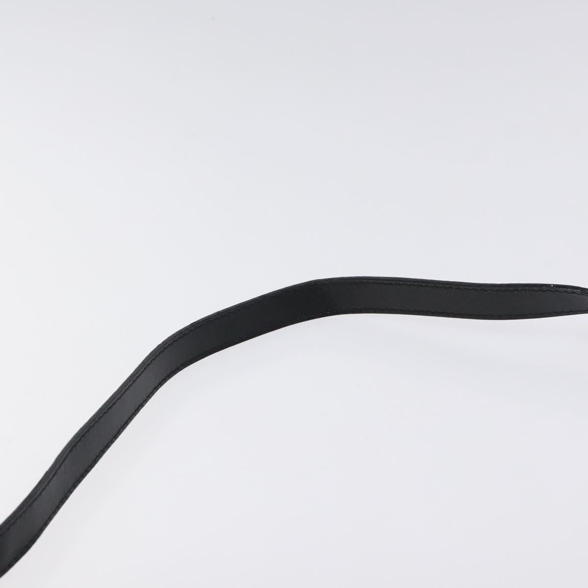 Salvatore Ferragamo Vala Shoulder Bag Leather Black Gold Auth bs25514