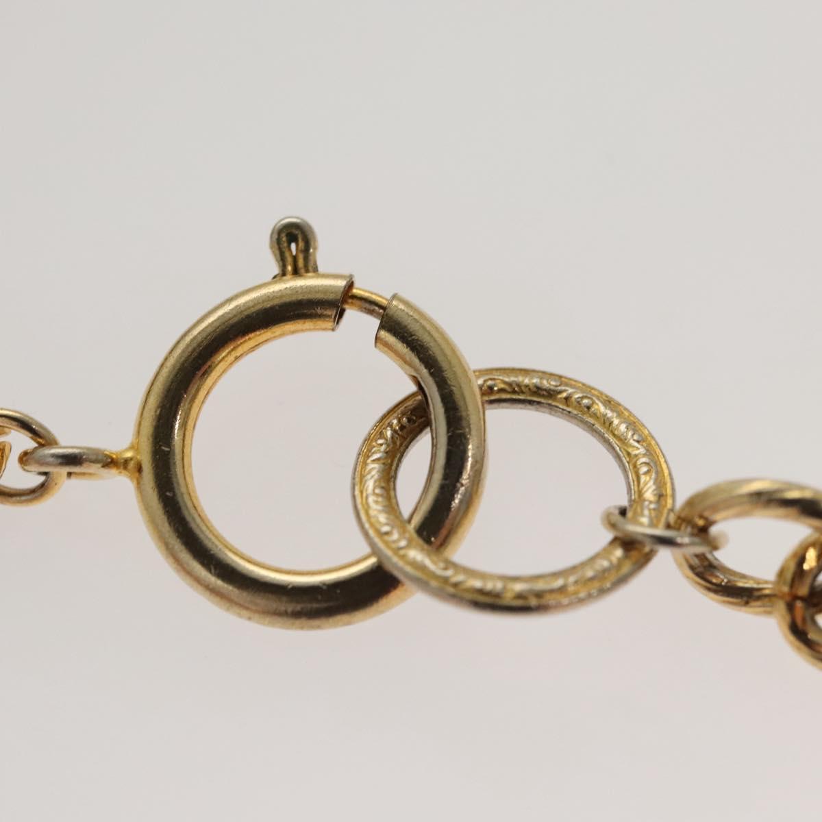 CHANEL Chain Belt metal Gold CC Auth bs25545