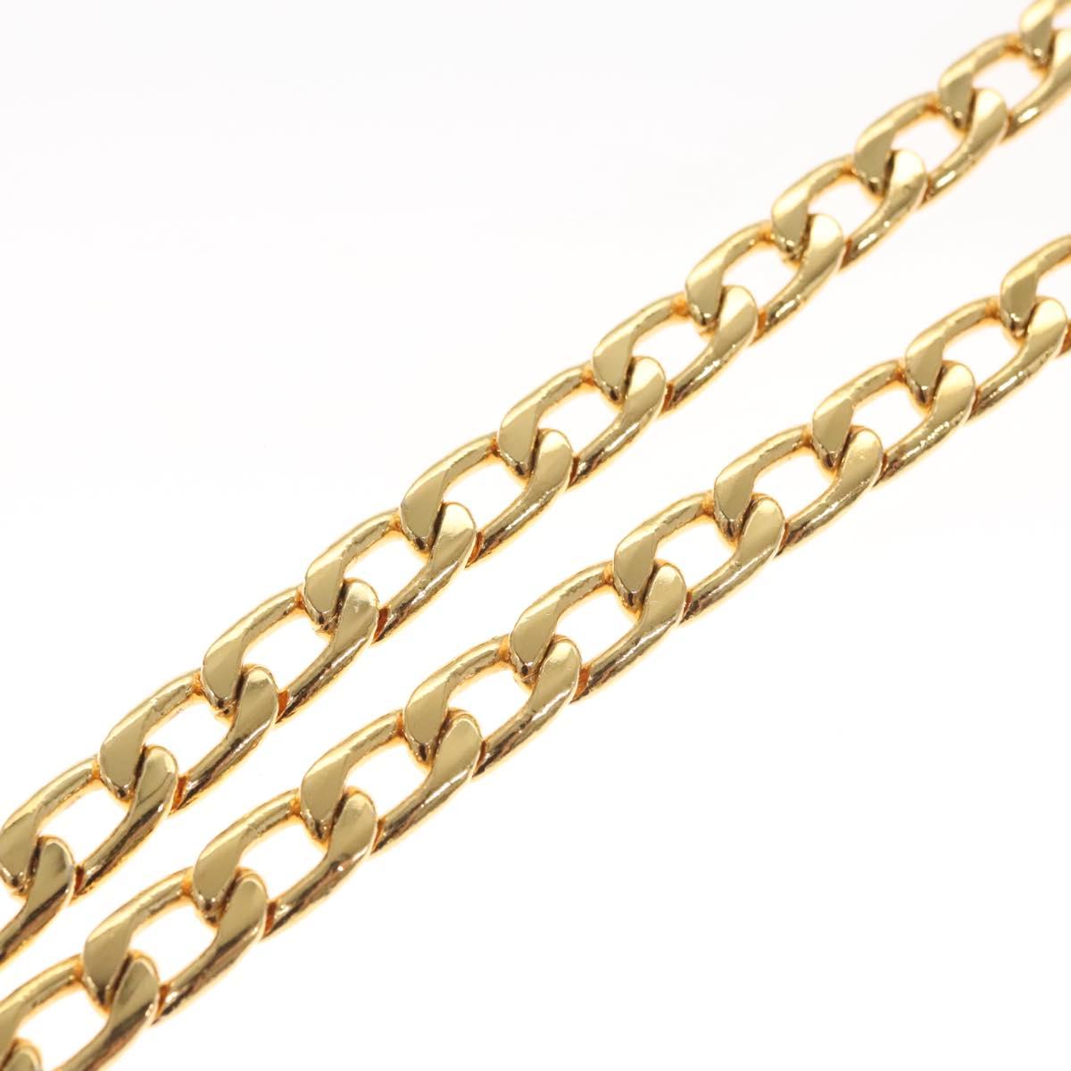 CHANEL Chain Belt metal Gold CC Auth bs25546