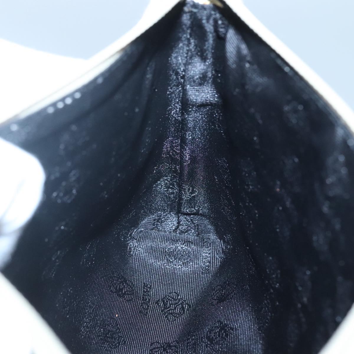 LOEWE Pouch Leather White Auth bs25555