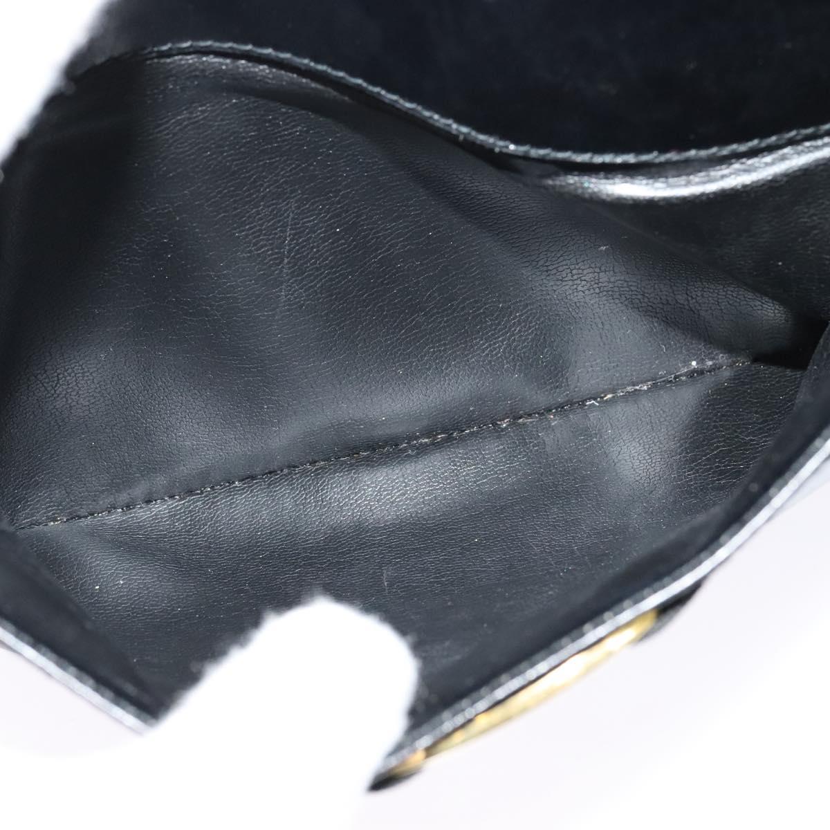 Salvatore Ferragamo Vala Shoulder Bag Leather Black Auth bs25584