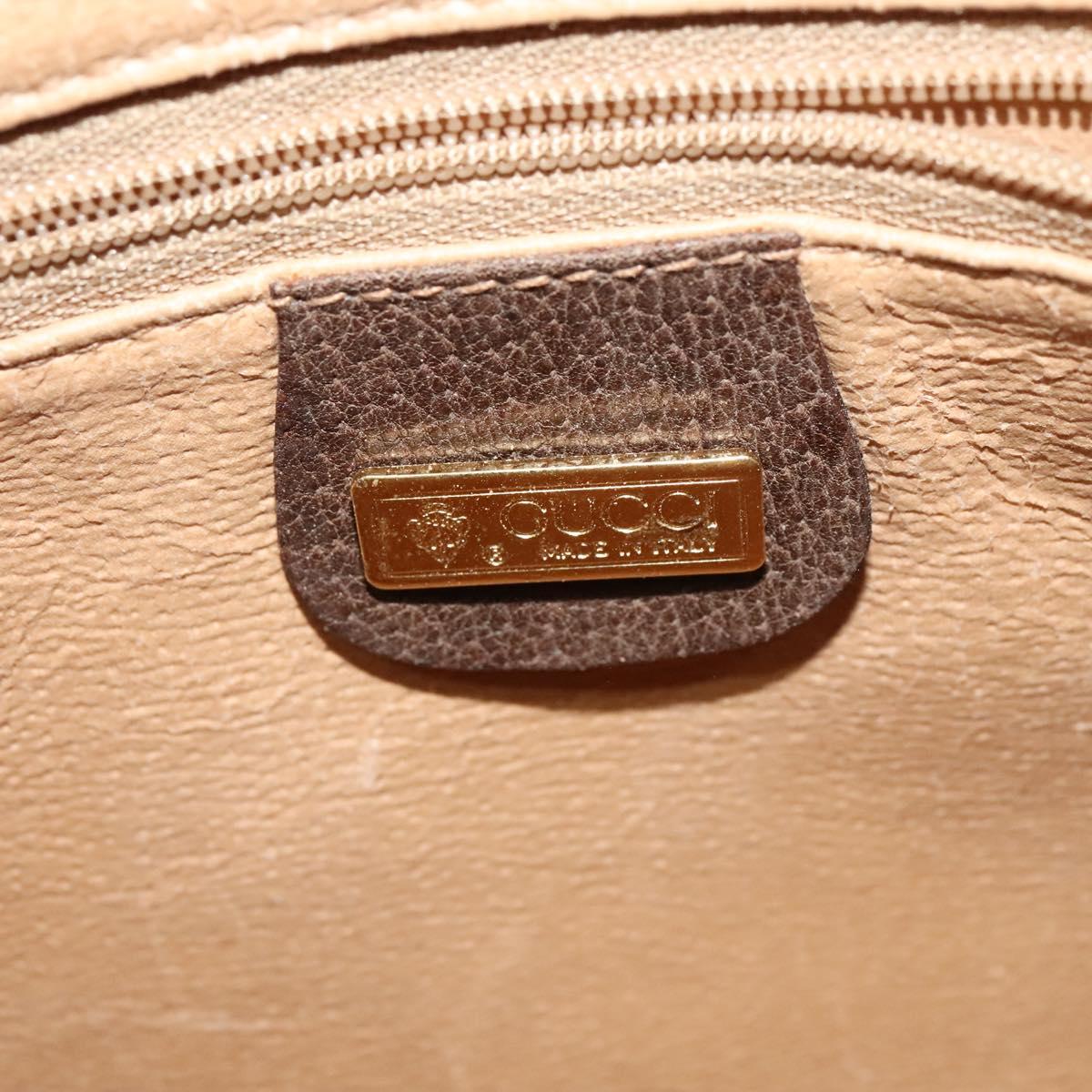 GUCCI GG Supreme Web Sherry Line Bag PVC Beige Red 001 56 0852 Auth bs25617