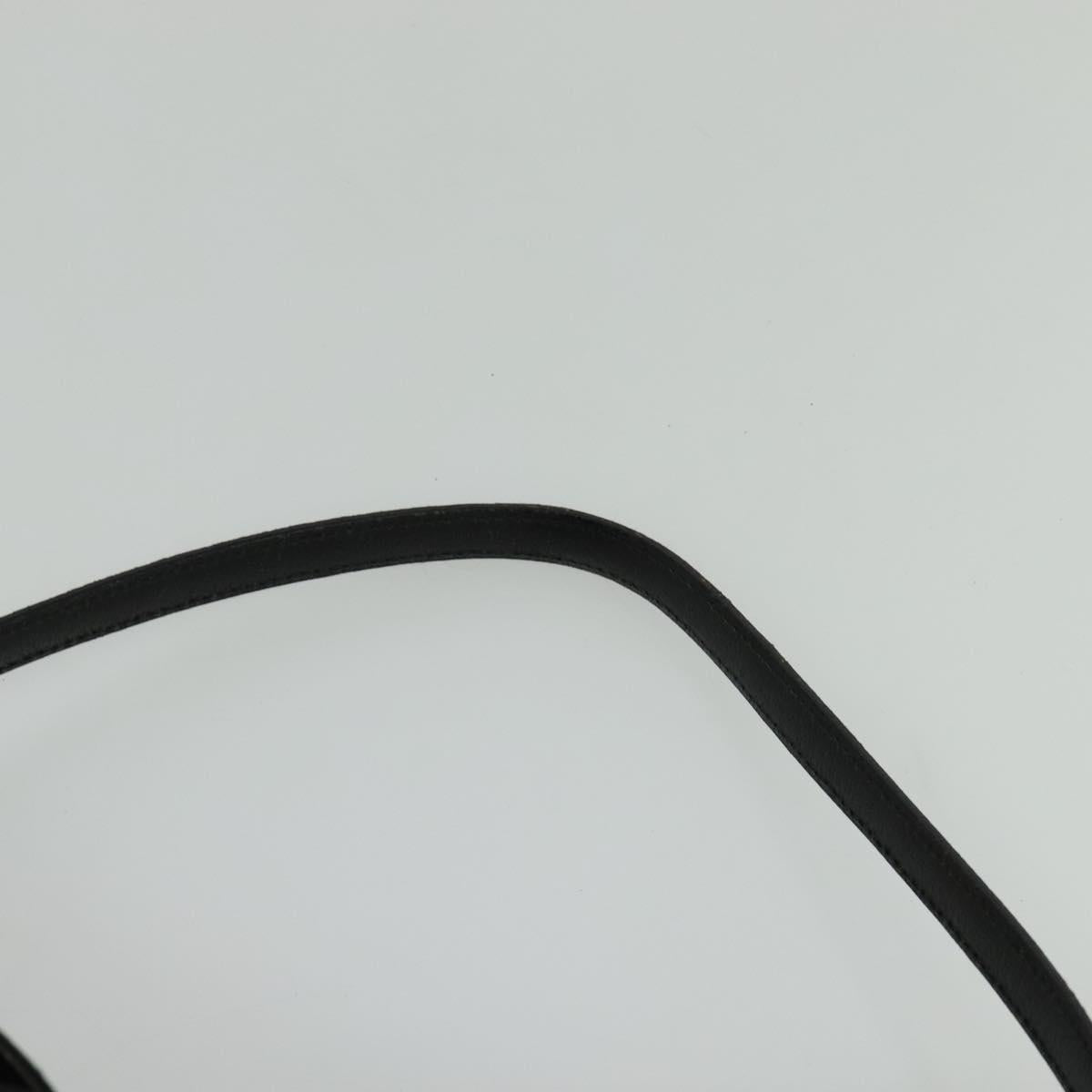GUCCI Jackie Shoulder Bag Nylon Black Silver 001 3355 Auth bs25621