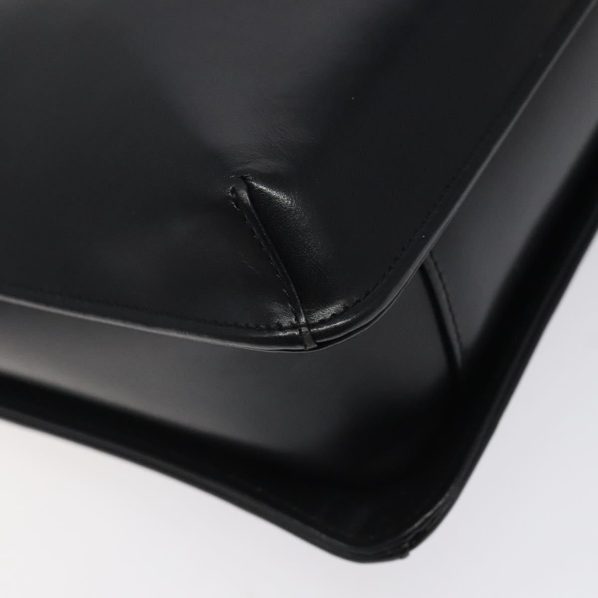 GIVENCHY Hand Bag Leather Black Auth bs25658