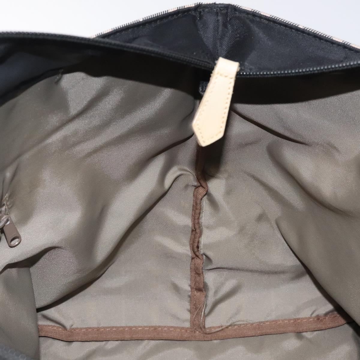 BURBERRY Nova Check Blue Label Hand Bag Canvas Navy Auth bs25668