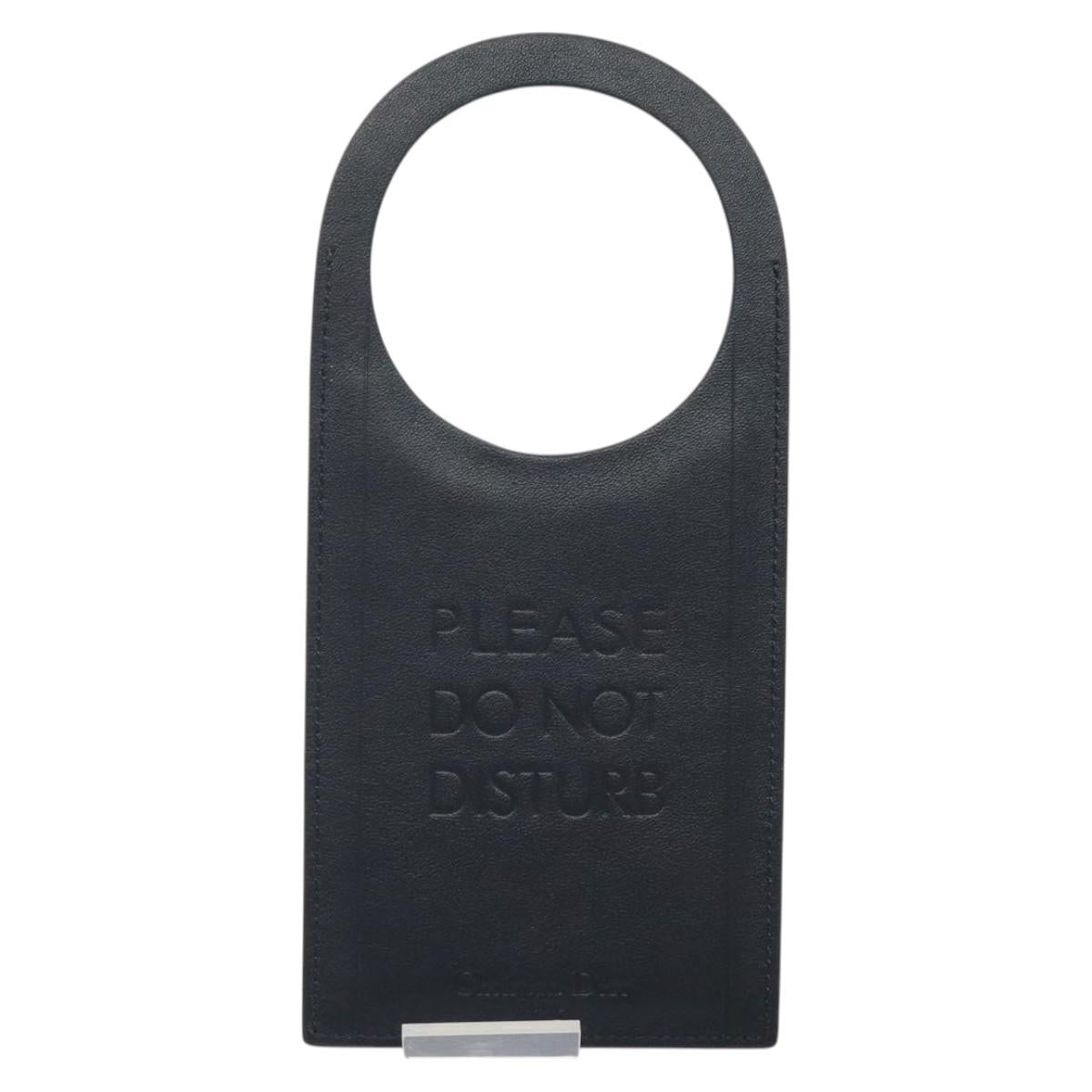 Christian Dior Trotter Canvas Door Knob Plate Navy Auth bs25674