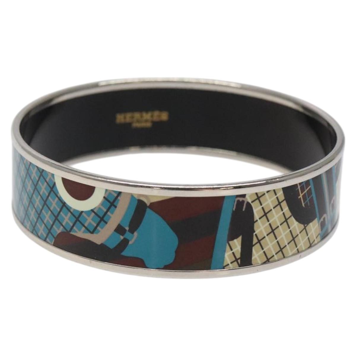 HERMES Emile Bangle metal Blue Auth bs25703