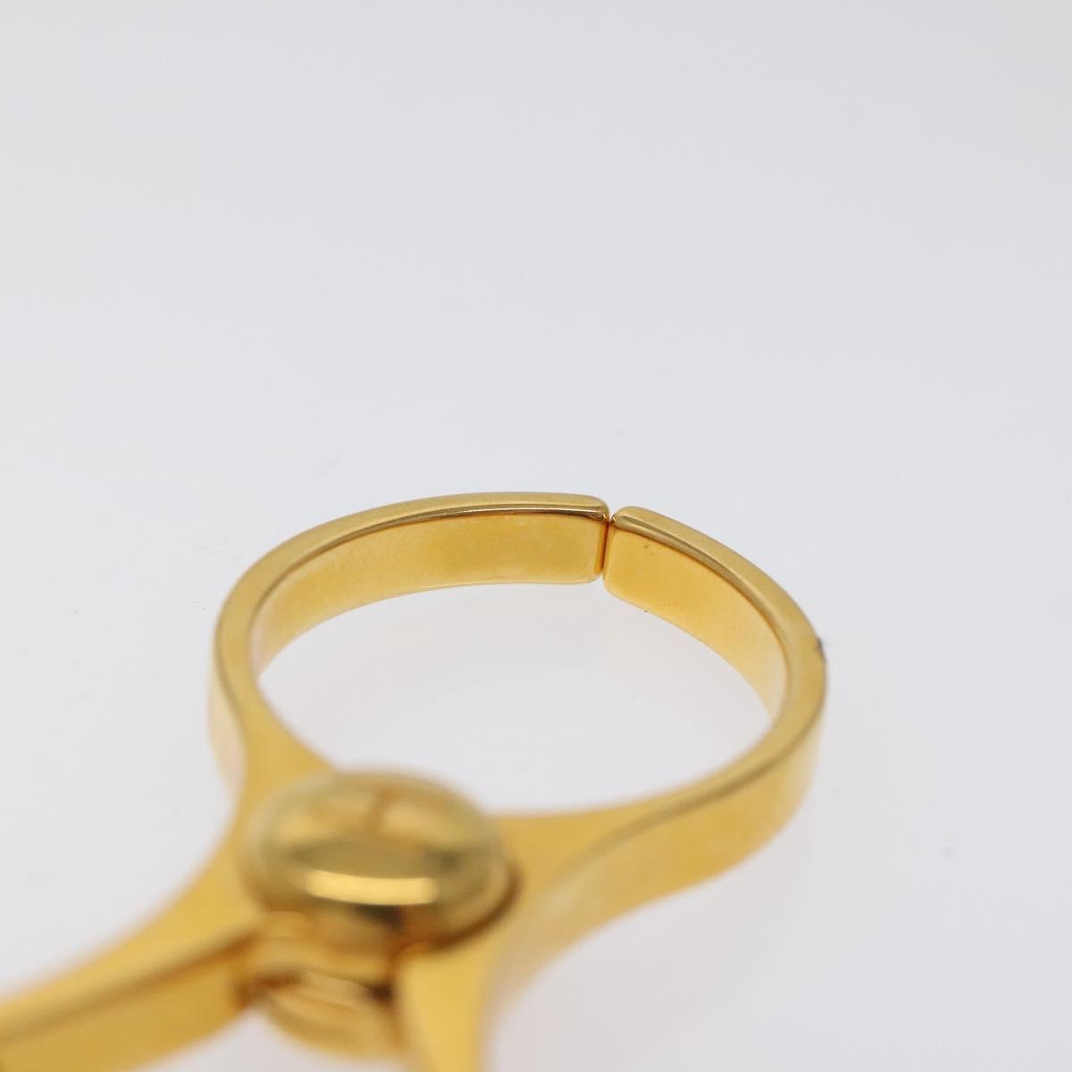 HERMES Glove Holder metal Gold Auth bs25704