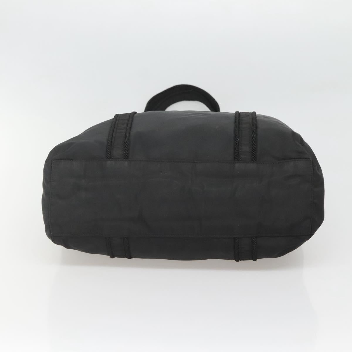 PRADA Shoulder Bag Nylon Black Silver Auth bs25727