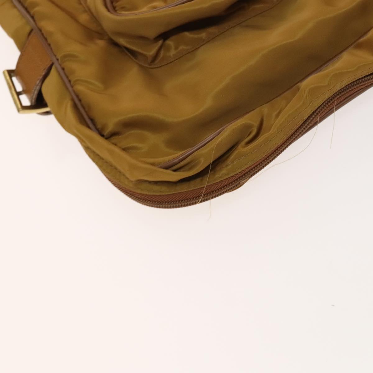 PRADA Garment Cover Nylon Beige Auth bs25728