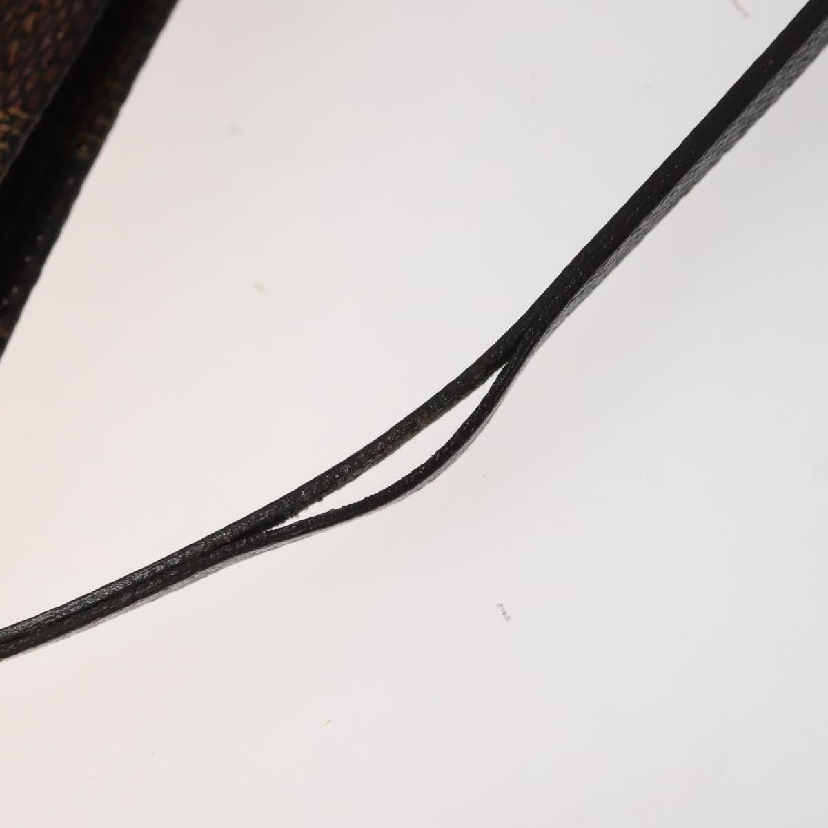 LOUIS VUITTON Damier Ebene Trousse Makeup Pouch N51982 LV Auth bs25736