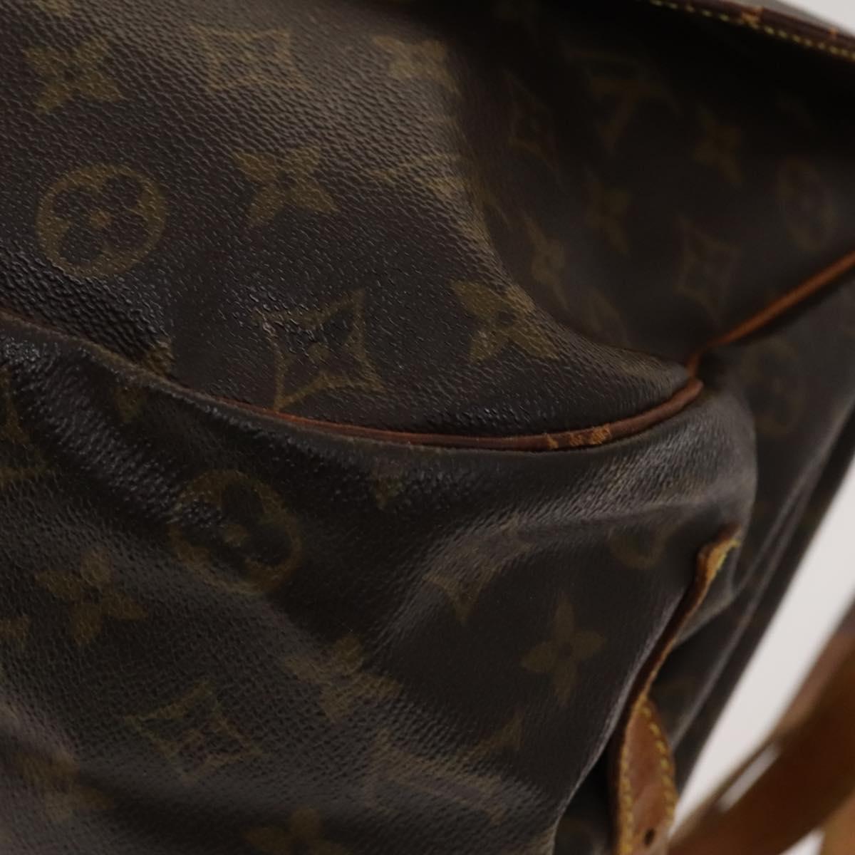 LOUIS VUITTON Monogram Saumur 35 Shoulder Bag M42254 LV Auth bs25771