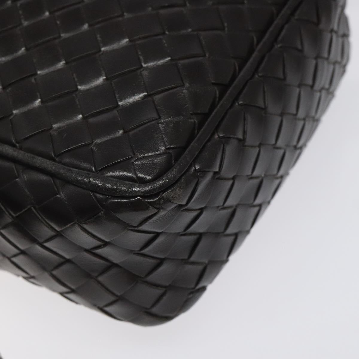 BOTTEGA VENETA INTRECCIATO Shoulder Bag Leather Brown 163313 Auth bs25850