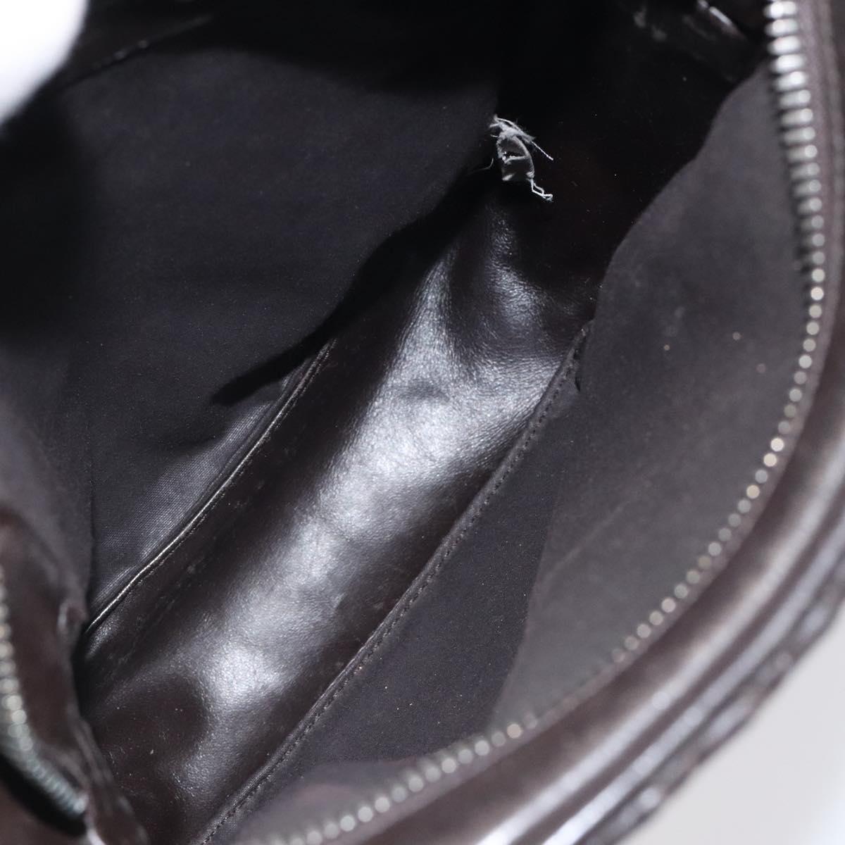 BOTTEGA VENETA INTRECCIATO Shoulder Bag Leather Brown 163313 Auth bs25850