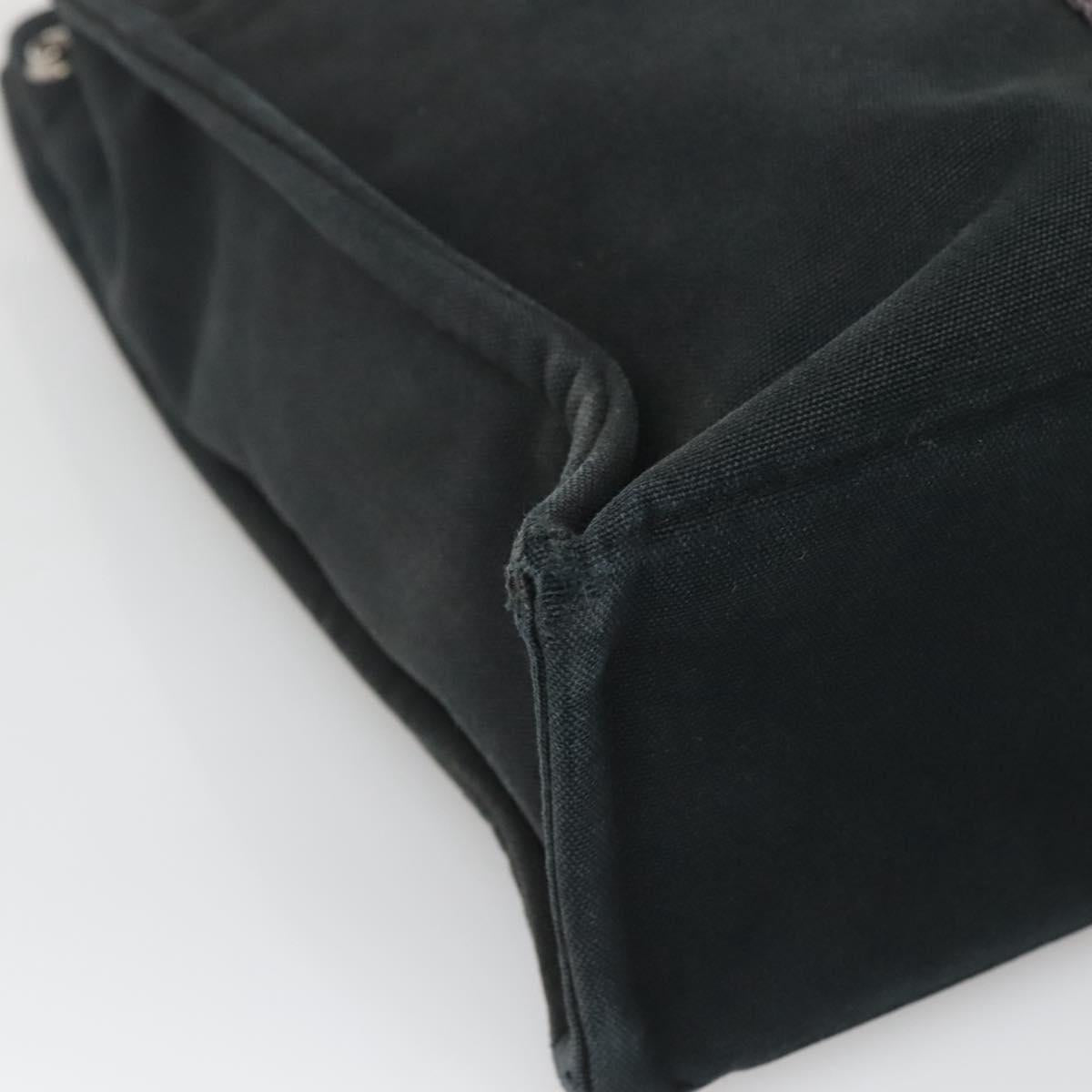 HERMES Fourre Tout MM Hand Bag Canvas Black Auth bs25852