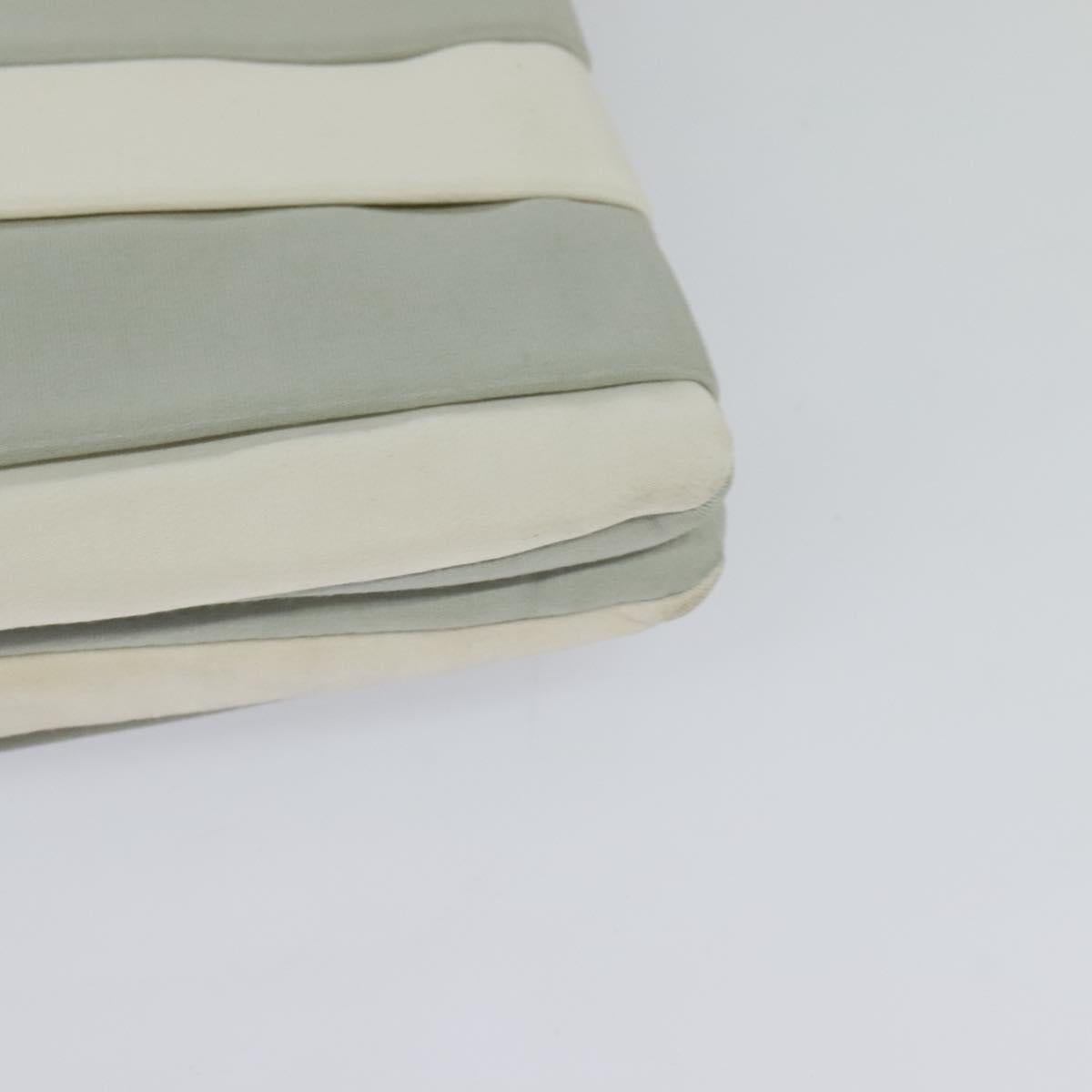 CHANEL Chain Shoulder Bag Nylon Gray CC Auth bs25857