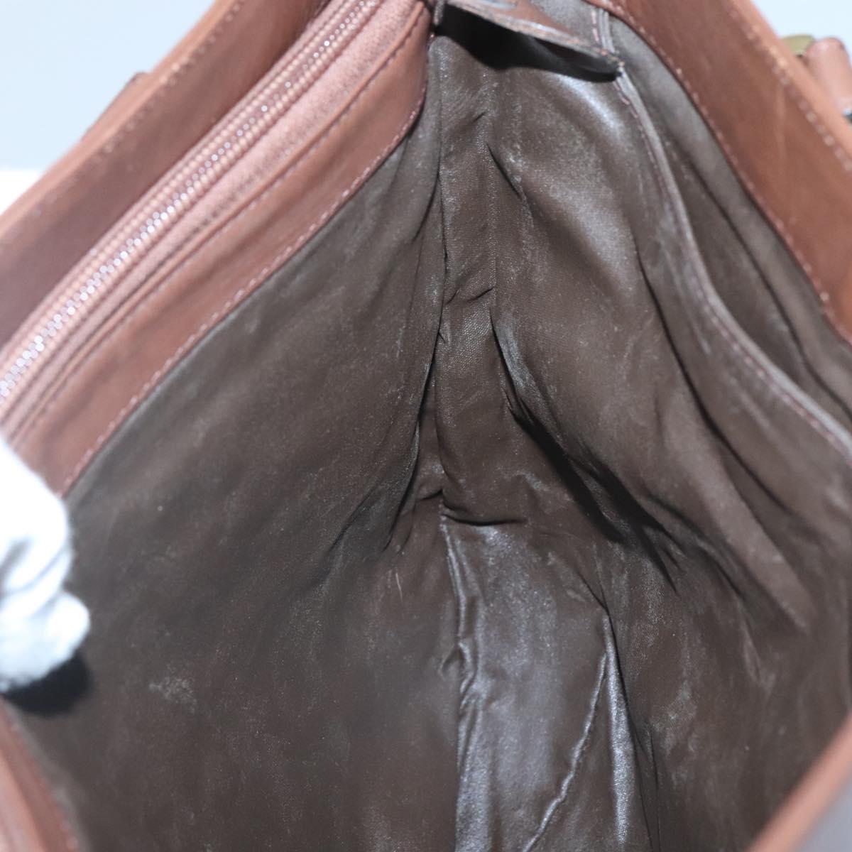 Burberrys Nova Check Shoulder Bag Canvas Beige Gold Auth bs25866