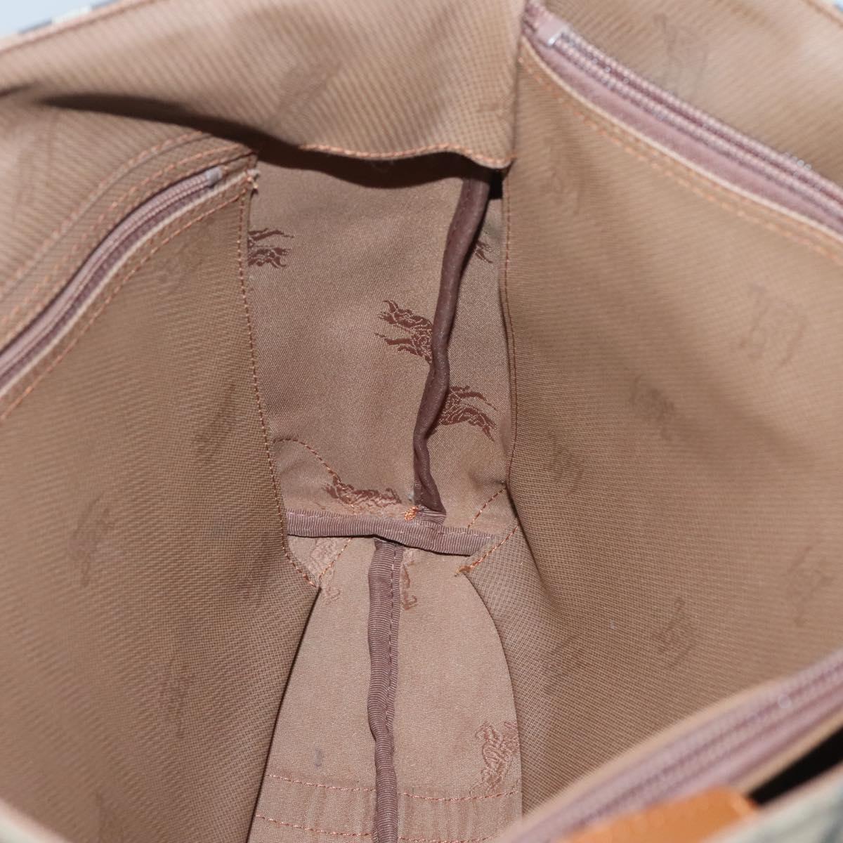 Burberrys Nova Check Shoulder Bag Canvas Beige Auth bs25867