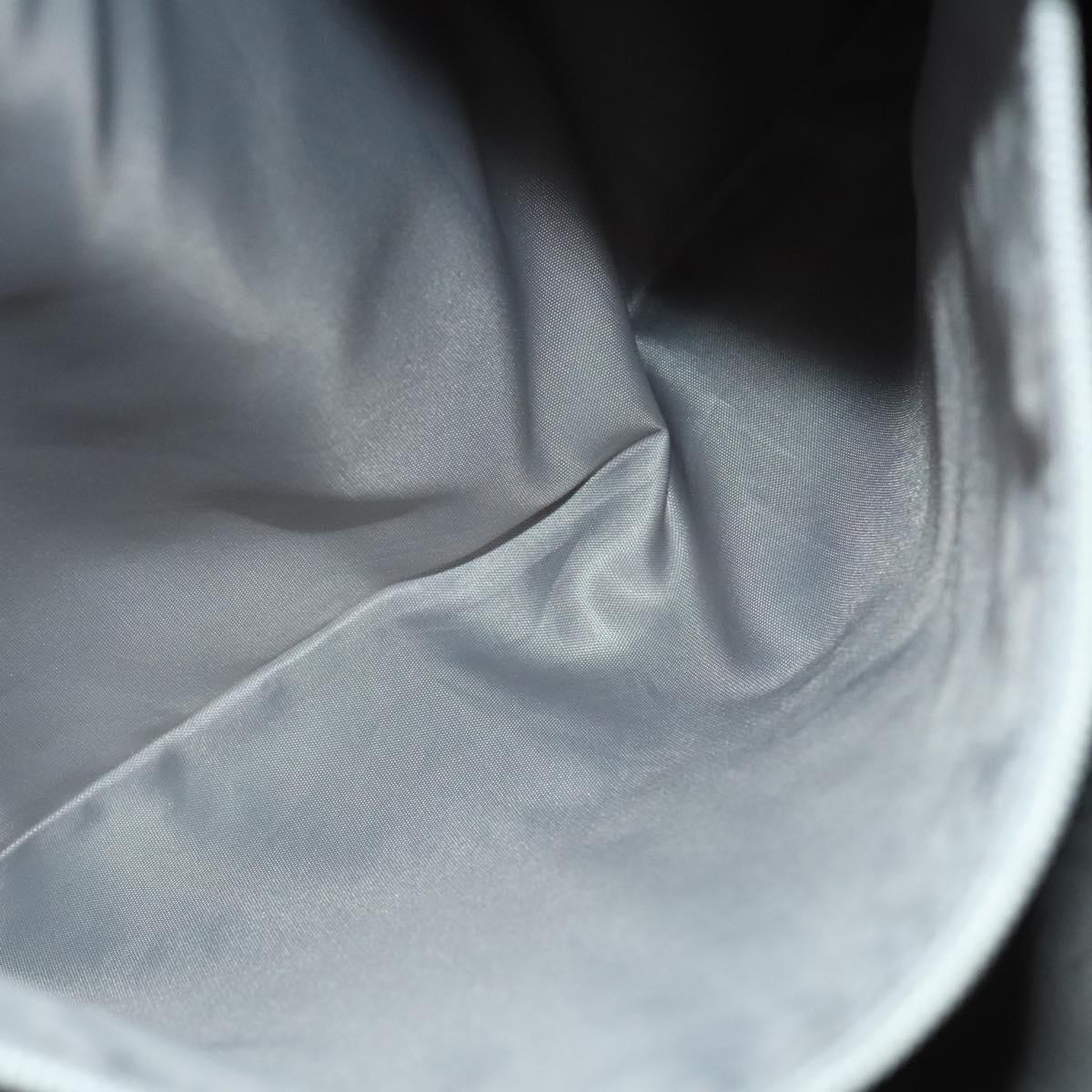 CHANEL Sports Line Tote Bag Nylon Gray Silver CC Auth bs25879