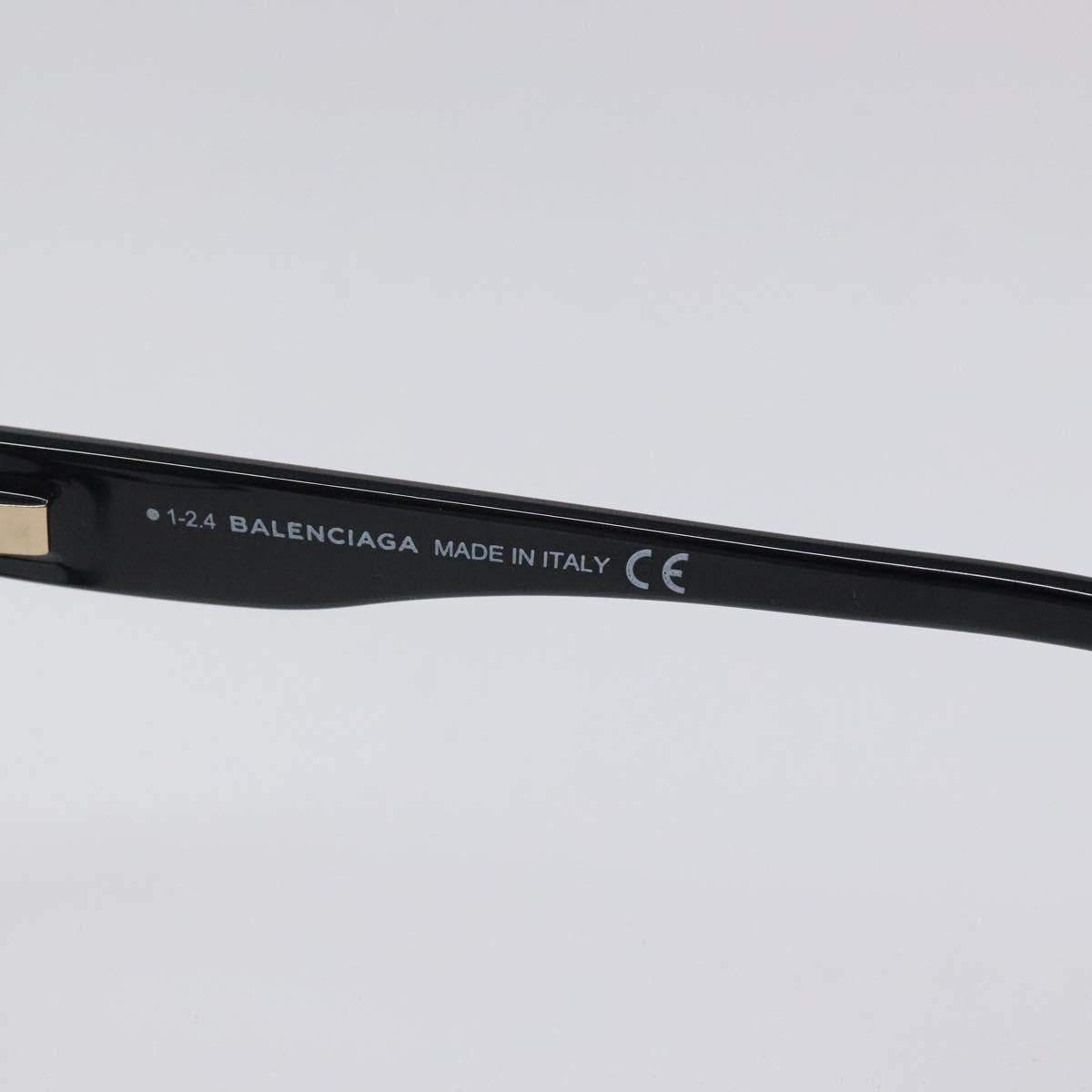 BALENCIAGA Glasses Plastic Black Auth bs25887