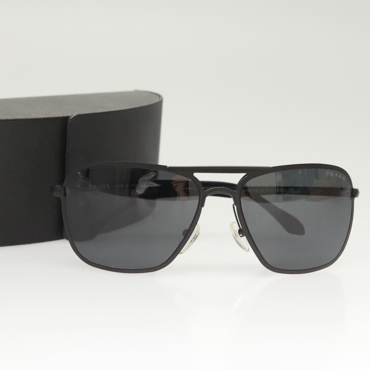 PRADA Sunglasses Plastic Black Auth bs25913