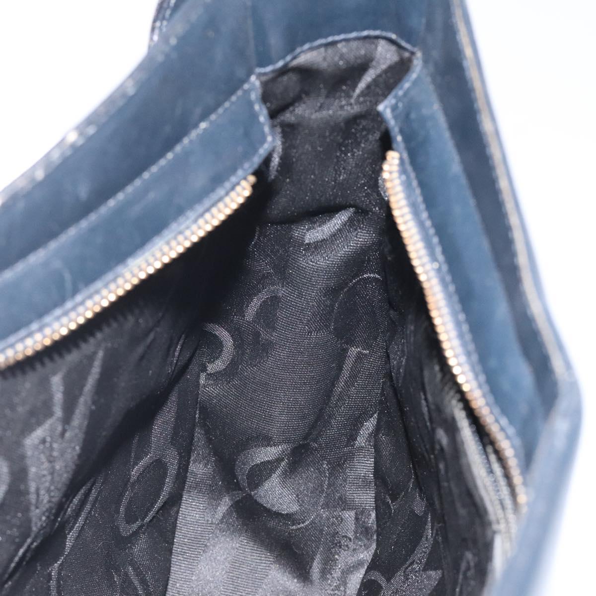 Salvatore Ferragamo Shoulder Bag Leather Black Gold Auth bs25932