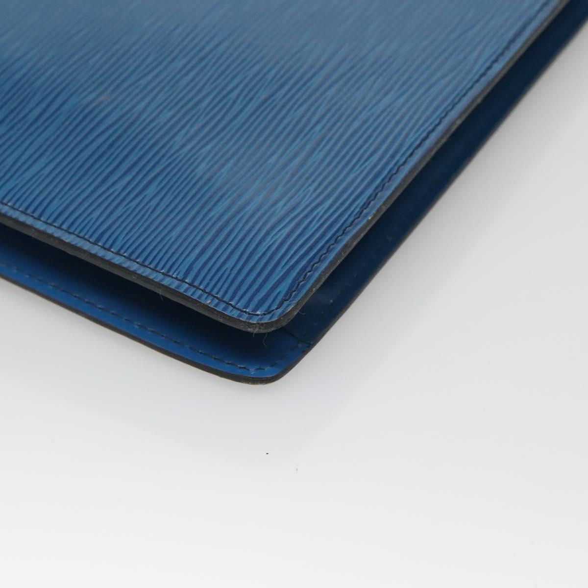 LOUIS VUITTON Epi Montaigne 27 Clutch Bag Blue M52655 LV Auth bs25949