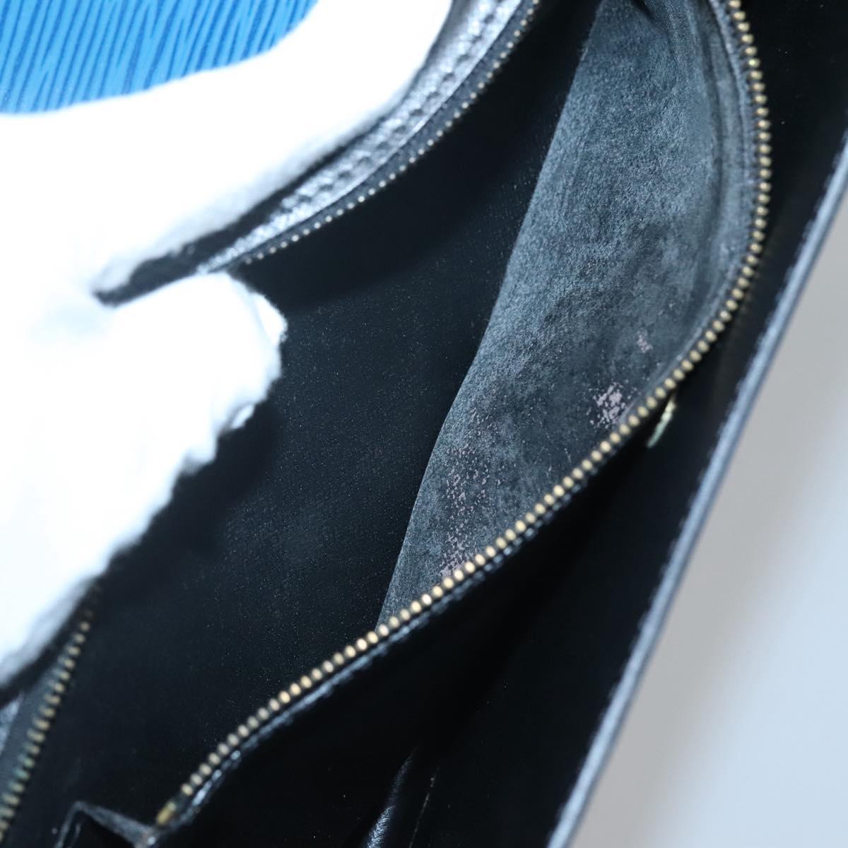 LOUIS VUITTON Epi Montaigne 27 Clutch Bag Blue M52655 LV Auth bs25949