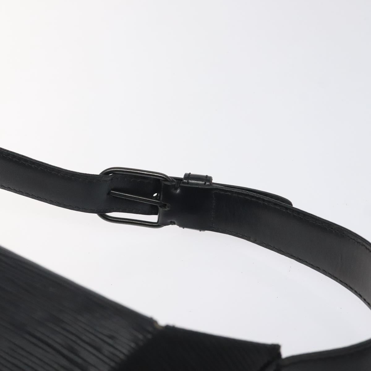 LOUIS VUITTON Epi Sac Seau Shoulder Bag Black M80161 LV Auth bs25950