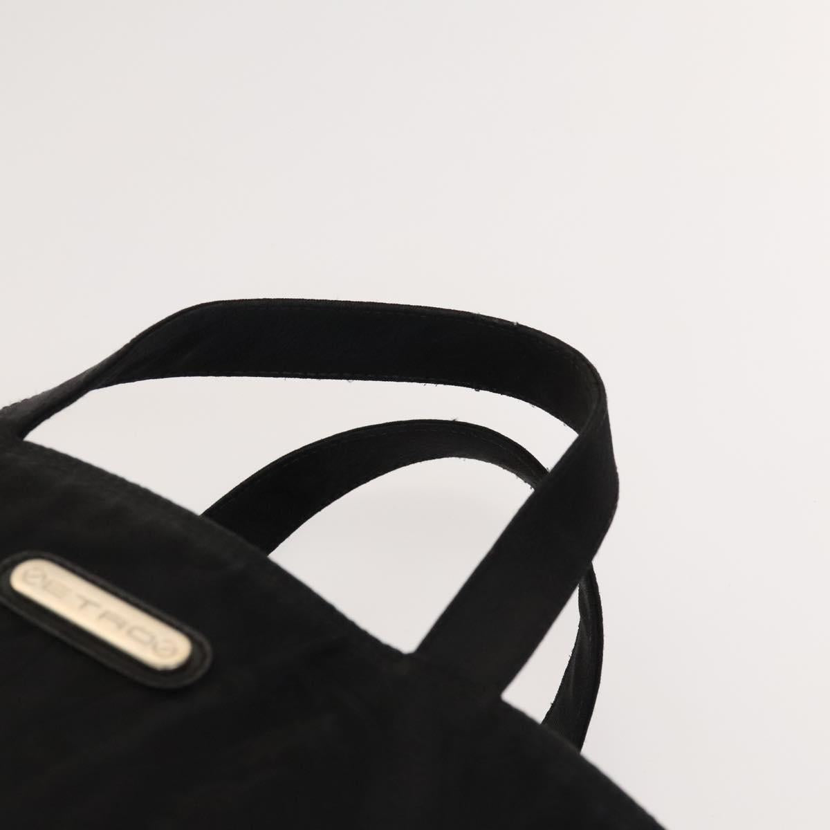 ETRO Hand Bag PVC Nylon 4Set Brown Black Auth bs25971