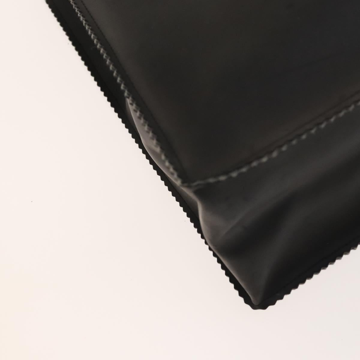 CHANEL COCO Mark Tote Bag rubber Black CC Auth bs25982