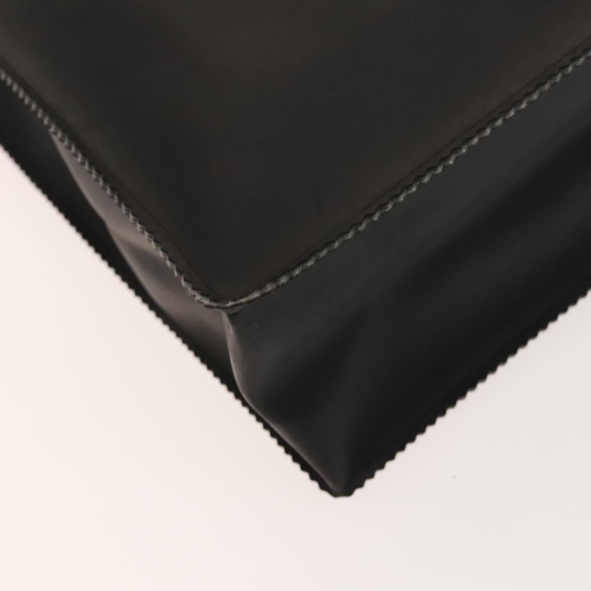 CHANEL COCO Mark Tote Bag rubber Black CC Auth bs25982