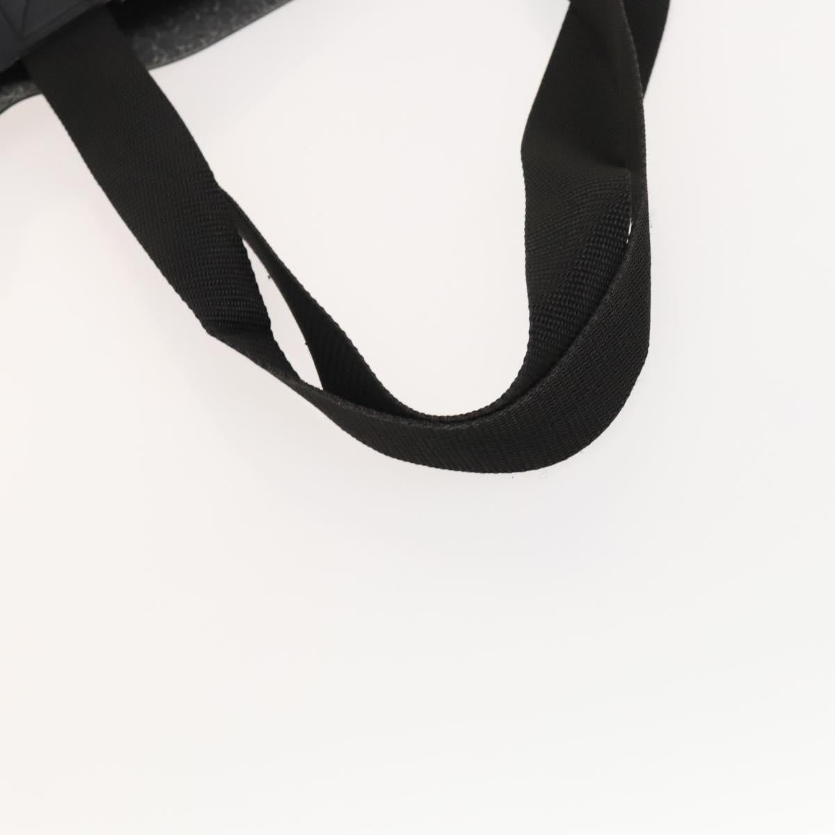 CHANEL COCO Mark Tote Bag rubber Black CC Auth bs25982
