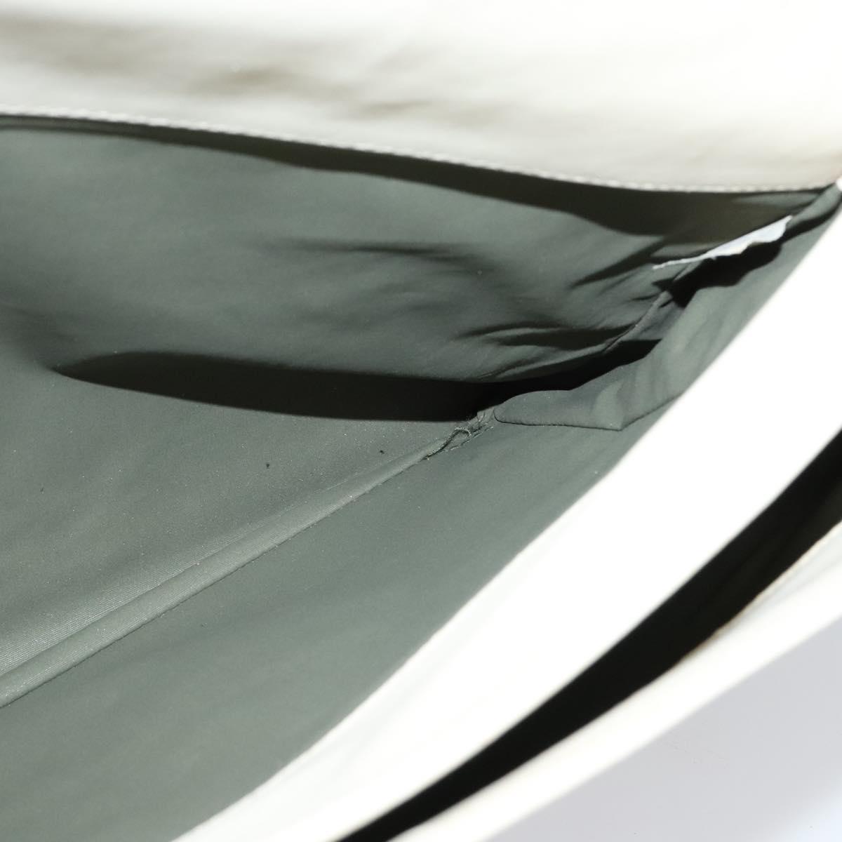 BOTTEGA VENETA Hand Bag Leather White Gold Auth bs25987