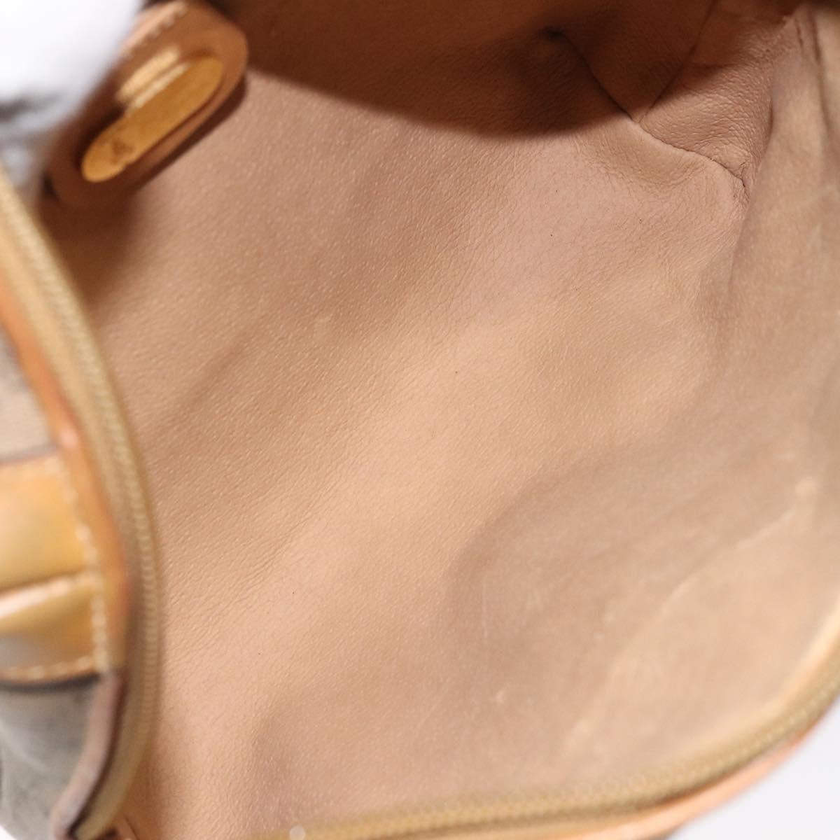 GUCCI Micro GG Supreme Shoulder Bag PVC Beige Gold 007 115 4916 Auth bs25996