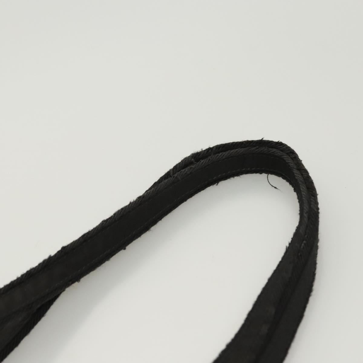 PRADA Shoulder Bag Nylon Black Silver Auth bs26020