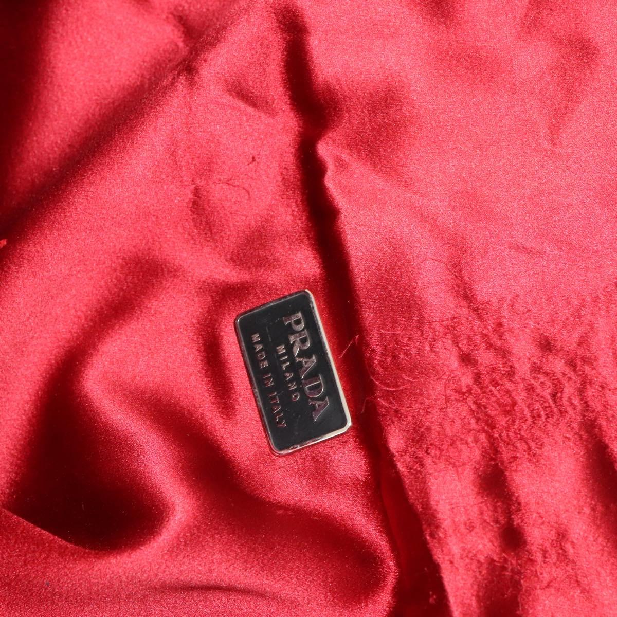 PRADA Pillow Set Silk 2Set Black Auth bs26057