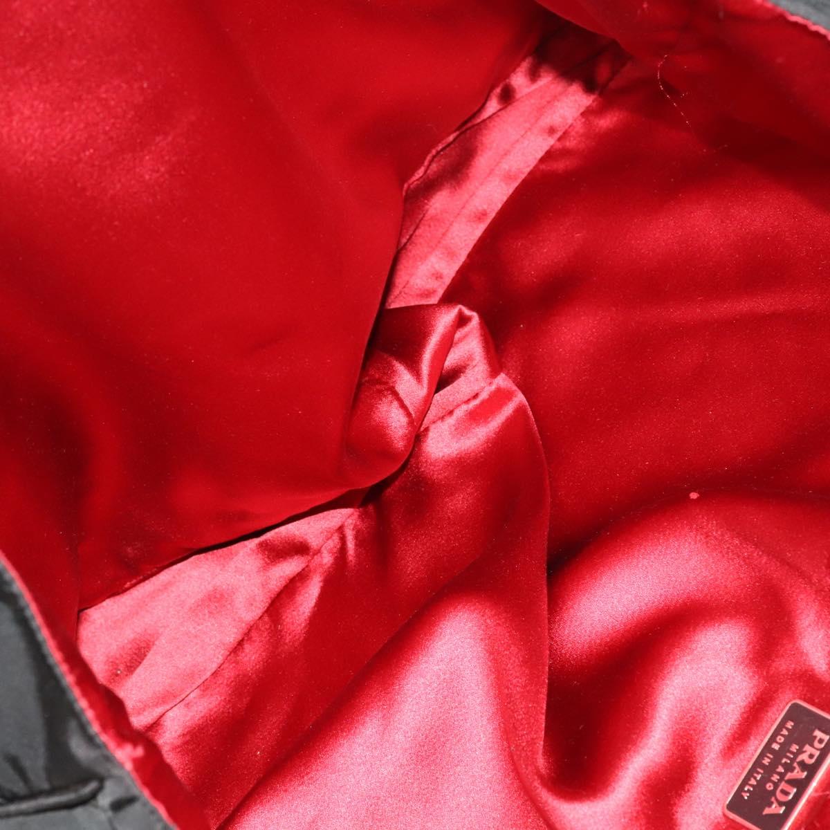 PRADA Pillow Set Silk 2Set Black Auth bs26057