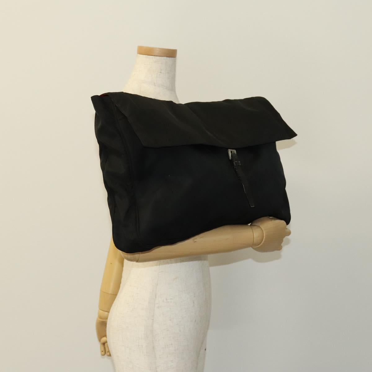 PRADA Pillow Set Silk 2Set Black Auth bs26057